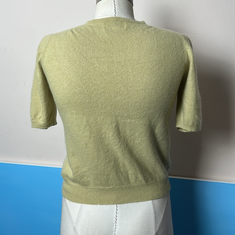 Sutton Studio Light Green Cashmere Twinset - Picture 9 of 15